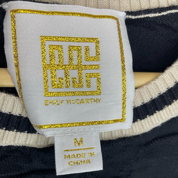 Emily McCarthy Julia Sweater In Black Knit Cheetah medium - Picture 2 of 3